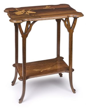 216/126 Beistelltisch, Jugendstil, Gallé, Nancy um 1900