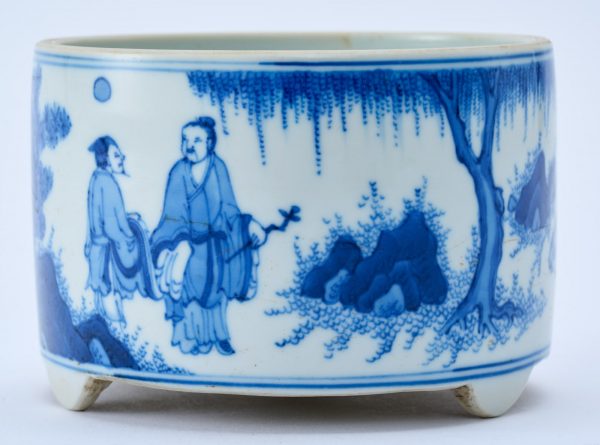 215/901 Kl. Schälchen "Weise in Landschaft", China wohl Anf. 20. Jh. – Bild 3