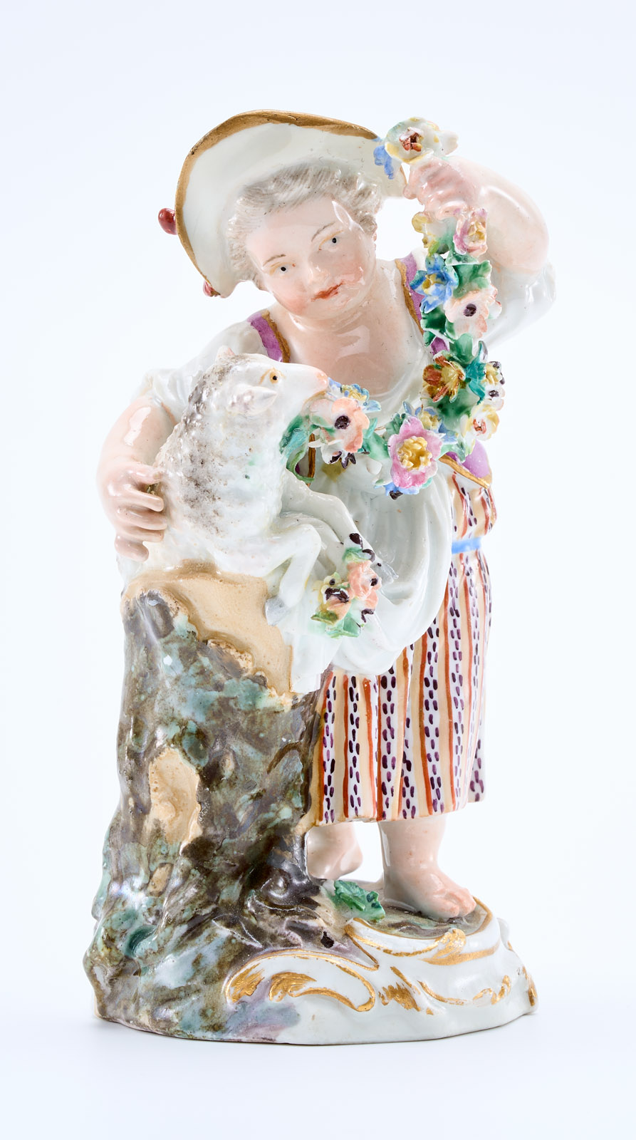 216/421 Satz von 2 Gärtnerkindern, Meissen um 1760. – Bild 2