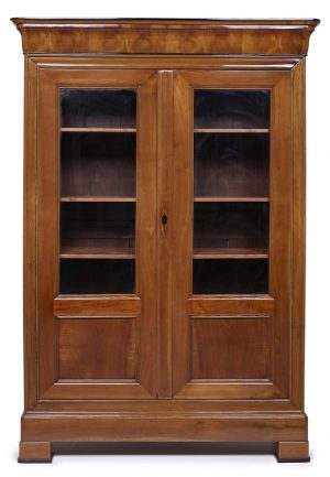 216/109 Gr. Spätbiedermeier-Vitrine, süddt. um 1840