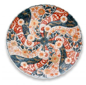 216/264 Imari-Platte, wohl Japan um 1900.