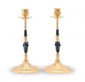216/177 Paar Leuchter, Empire-Stil, wohl Anf. 20. Jh.