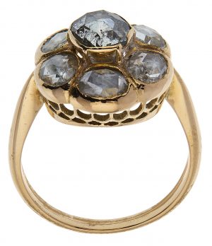 216/753 Diamant-Ring um 1900