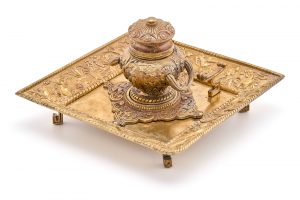 216/204 Schreibtisch-Aufsatz, Chinoiserie, um 1900.