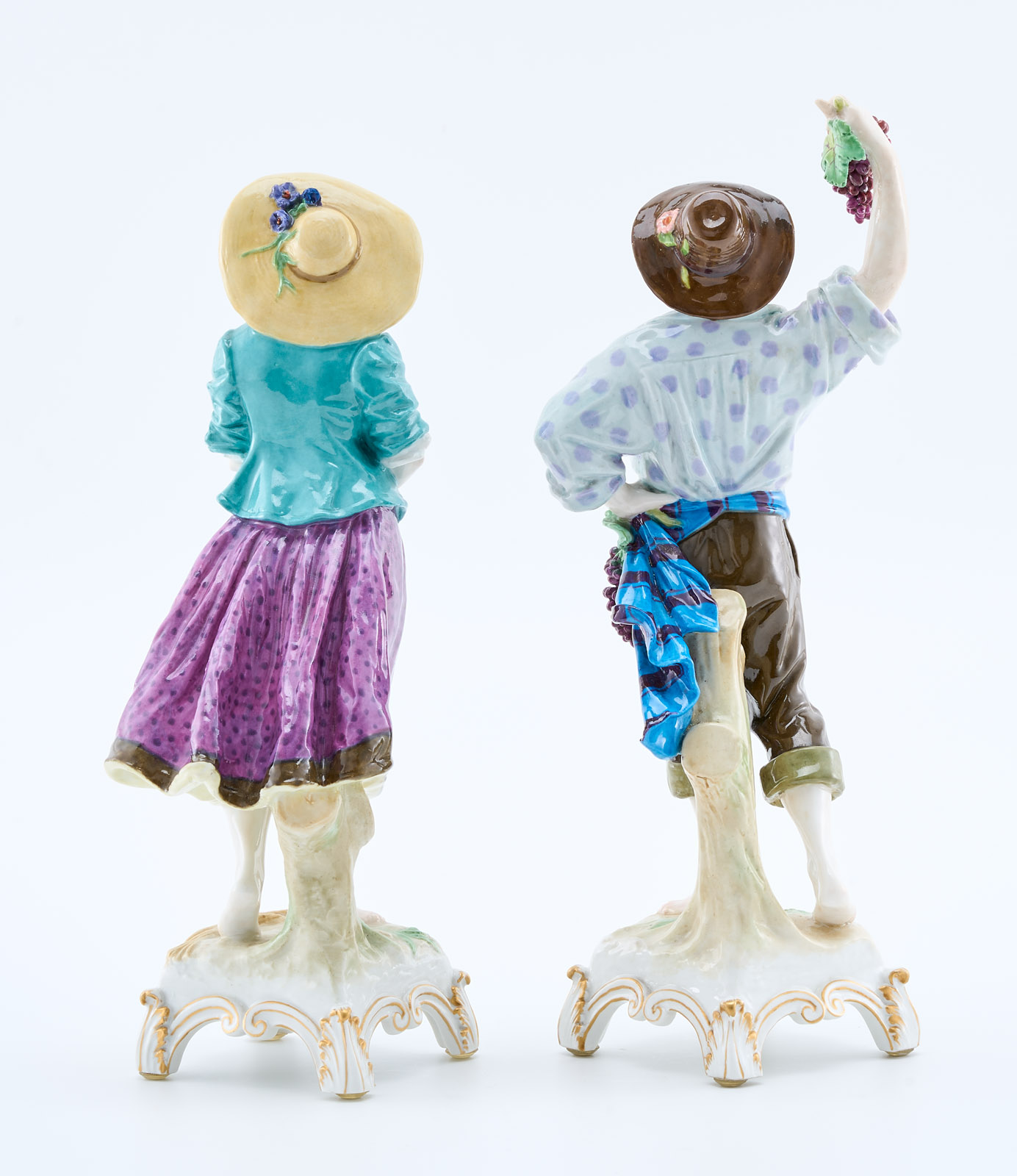 216/479 Paar Jahreszeiten-Figuren "Sommer" und "Herbst", KPM Berlin um 1910. – Bild 3