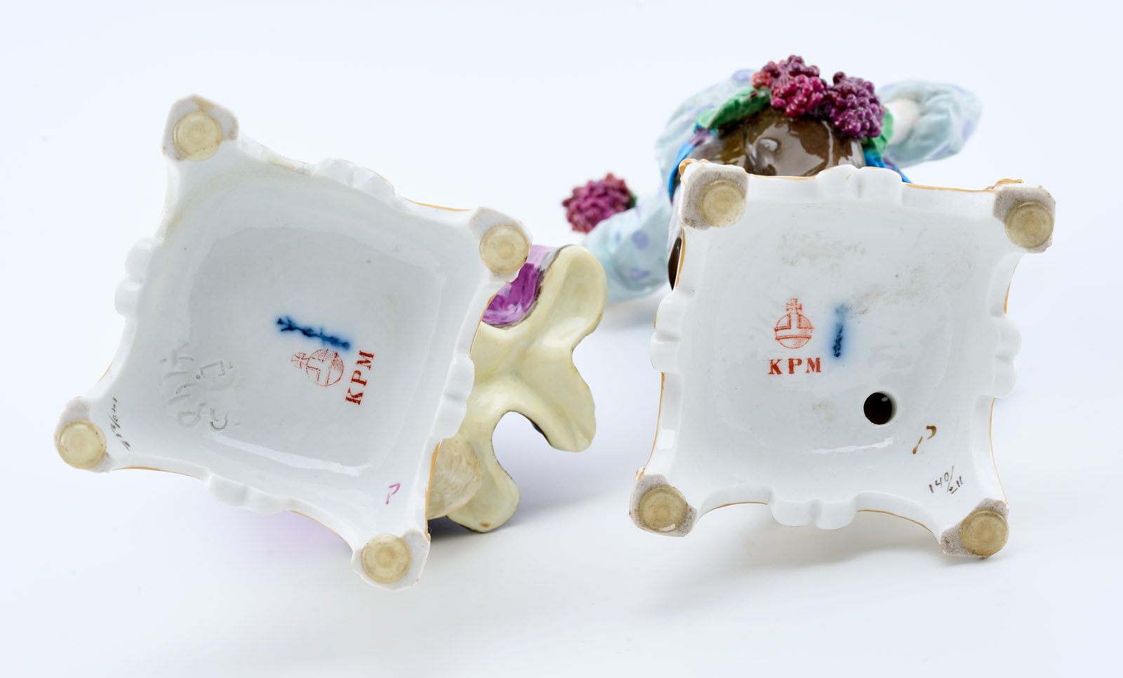 216/479 Paar Jahreszeiten-Figuren "Sommer" und "Herbst", KPM Berlin um 1910. – Bild 6