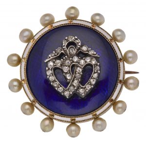 216/749 Kl. Rosettenbrosche um 1890