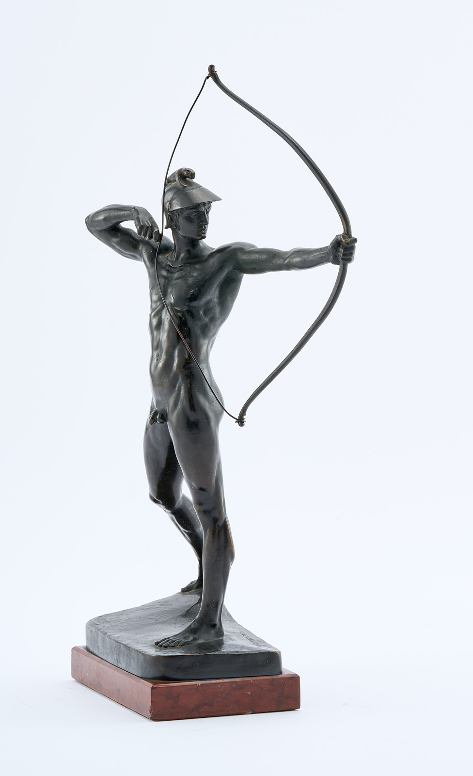 216/198 Bronze Ernst Moritz Geyger: Bogenschütze, um 1915. – Bild 3