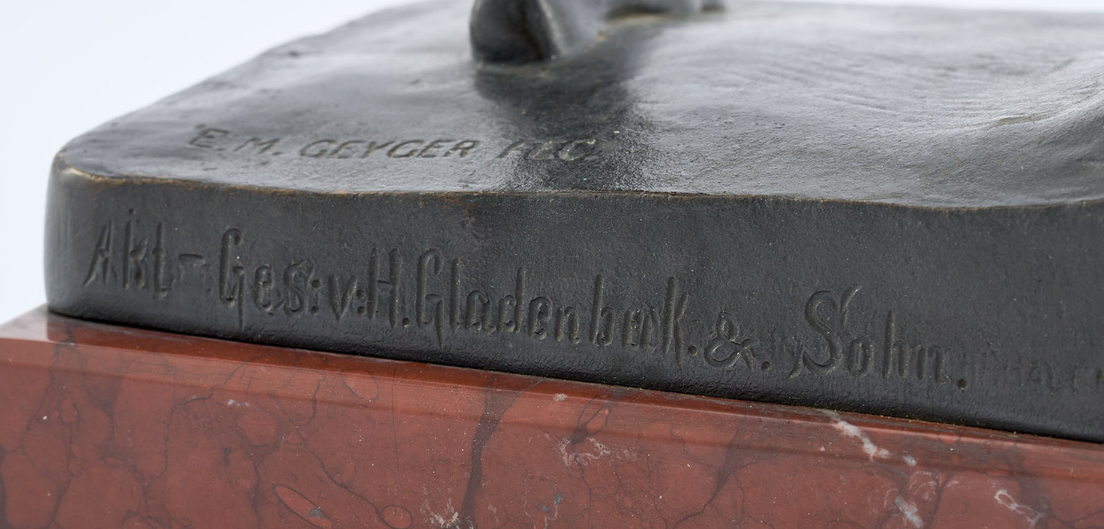 216/198 Bronze Ernst Moritz Geyger: Bogenschütze, um 1915. – Bild 6