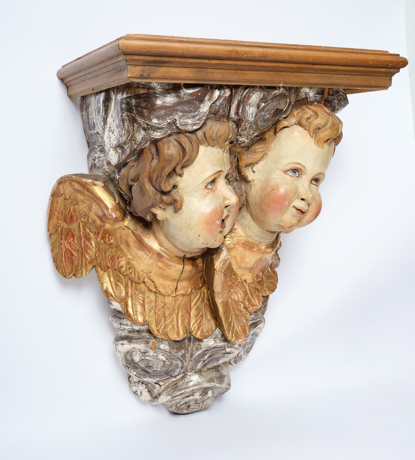 216/216 Gr. Barock-Stil-Wandkonsole, süddt. 19. Jh. – Bild 4