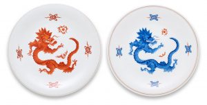 216/432 Satz von 2 versch. Platten, Meissen um 1940.