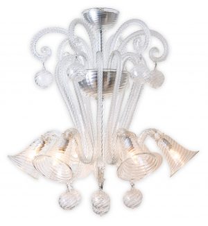 216/38 Gr. Kronleuchter, Murano, Venedig 1950er Jahre