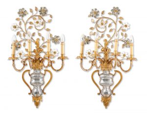 216/36 Paar gr. Wandlampen, Fa. Banci Firenze