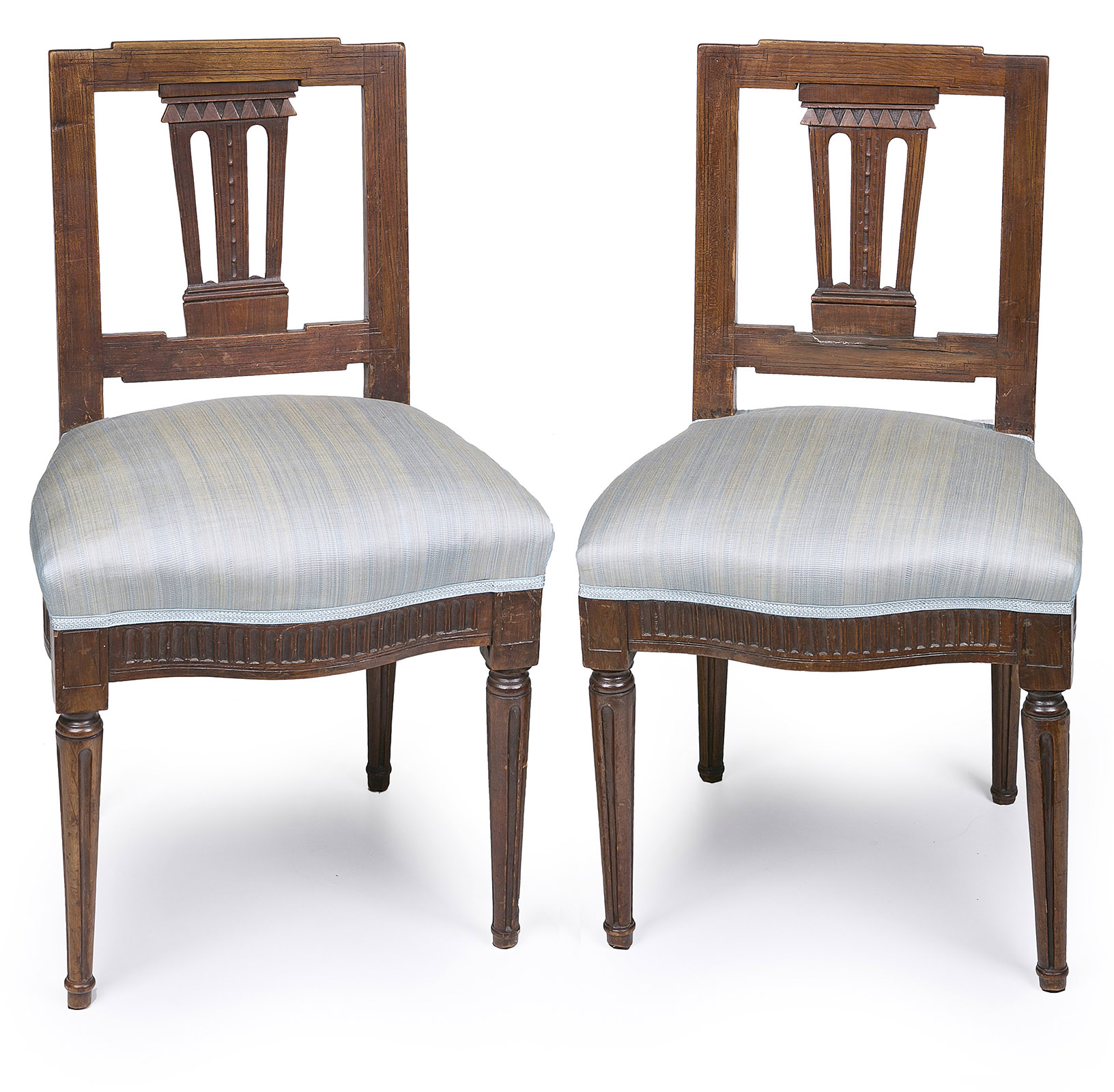 216/83 Paar Louis-XVI-Stühe, Deutschland um 1780