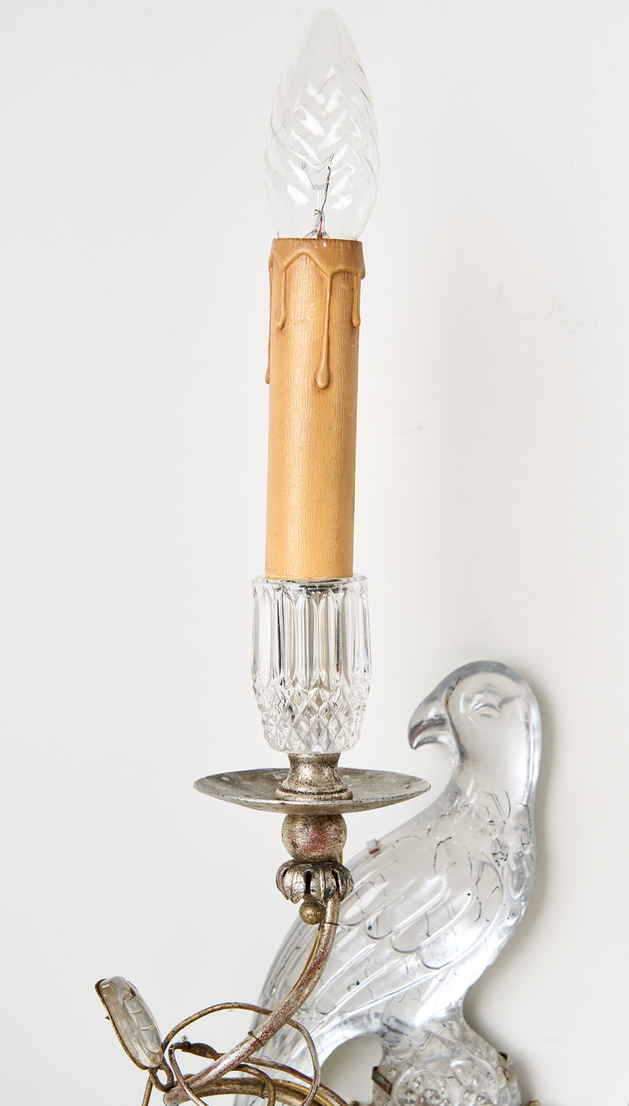 216/35 Paar Wandleuchten in Papageien-Form, Maison Bagues, Frankreich Mitte 20. Jh. – Bild 3