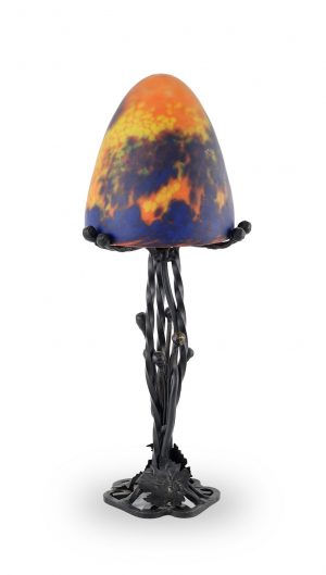 216/717 Kl. Tischlampe, Muller Frères Anf. 20. Jh.