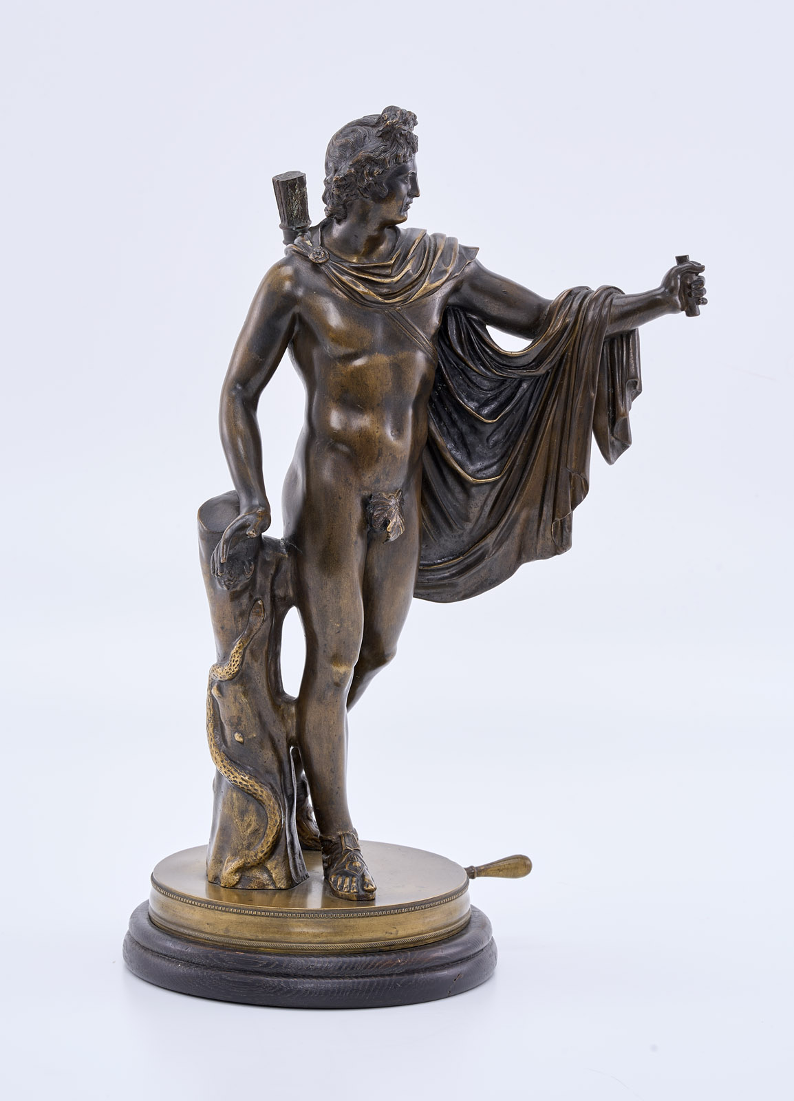 216/173 Bronze nach antikem Vorbild: "Apoll von Belvedere", Italien Ende 19. Jh. – Bild 2