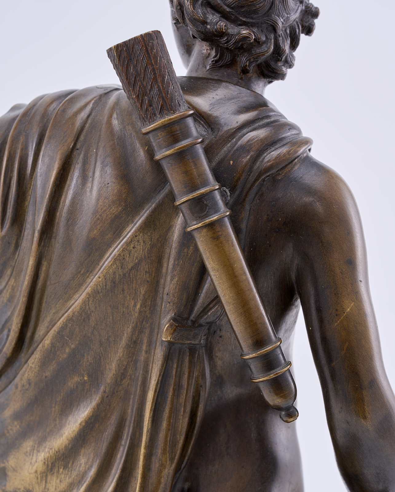 216/173 Bronze nach antikem Vorbild: "Apoll von Belvedere", Italien Ende 19. Jh. – Bild 4