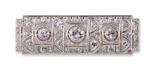 216/762 Gr. Diamant-Nadel, Art Déco um 1930