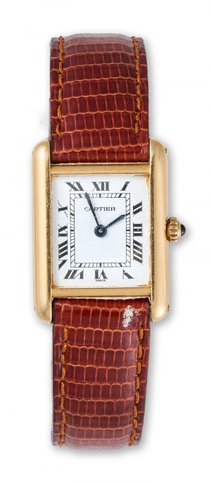 219/1000 Damenarmbanduhr "Tank" Cartier, Paris um 1990