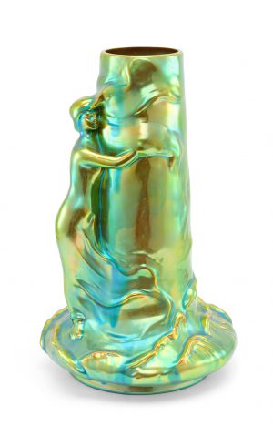 216/294 Gr. Vase, Jugendstil, Zsolnay Anf. 20. Jh.
