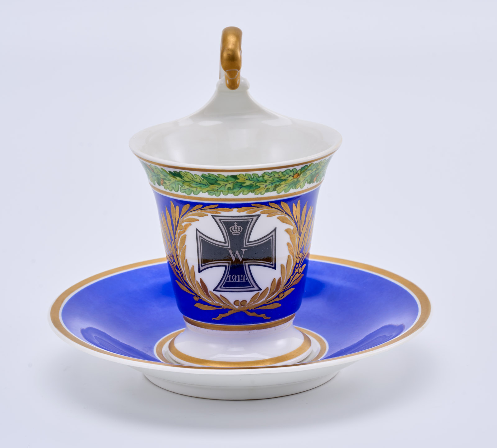218/668 Tasse mit UT "Eisernes Kreuz", KPM Berlin 1914 - 1918. – Bild 6