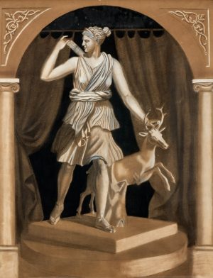 218/330 Bez. Adolph Klotz Figurenmaler 19. Jh