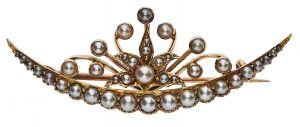 218/849 Perl-Brosche um 1880.