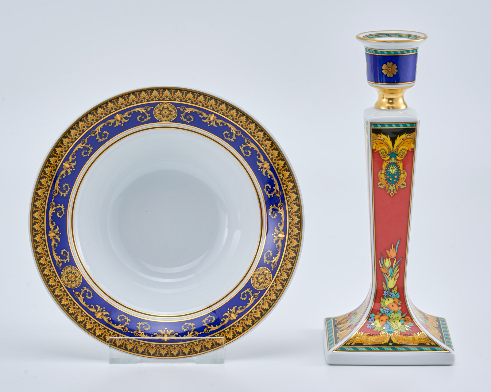 218/683 Kl. Konvolut Tischdekor-Teile, Rosenthal meets Versace, Ende 20. Jh. – Bild 2