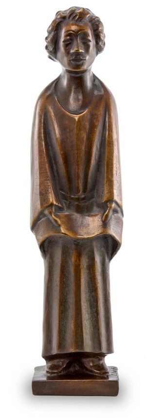 218/414 Bronze Ernst Barlach: Der Sänger (Singender Klosterschüler), Ende 20. Jh.