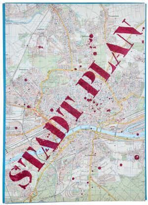 218/89 Mappe m. 10 Graphiken Gulliver Presse -Stadtplan Stattplan-, zur Ausstellung: `was da ist´ in der Galerie Loehr 1963/64
