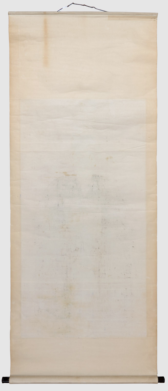 218/1068 Gr. Rollbild mit Portrait, China wohl Ende 19. Jh. – Bild 3
