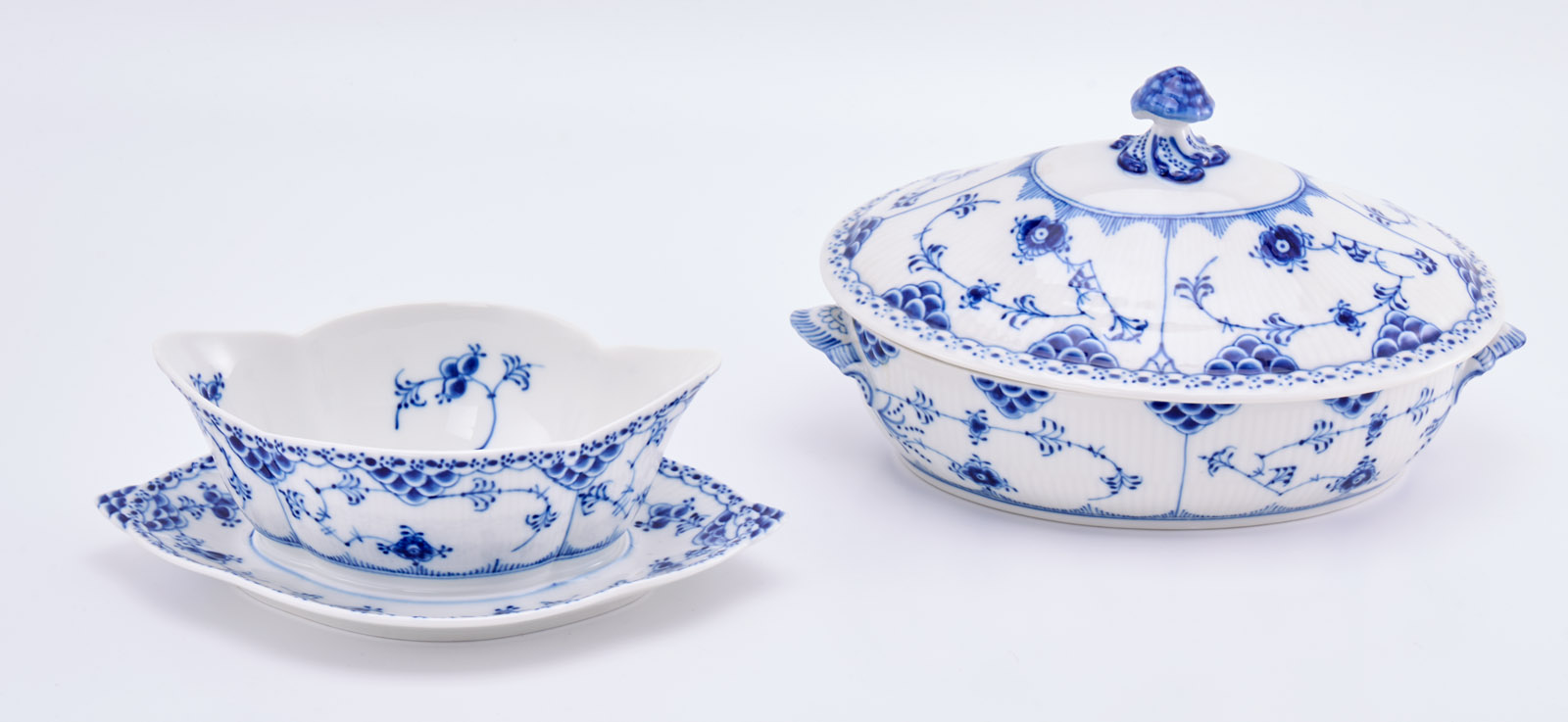 219/689 Speise-/ Kaffee-Service für 6 Pers., Royal Copenhagen 2. Hälfte 20. Jh. – Bild 2
