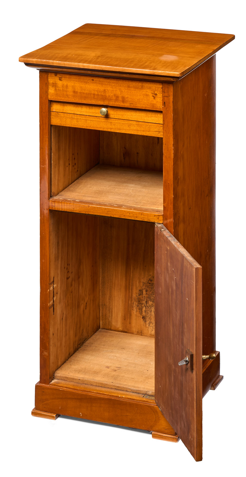 219/526 Kl. Biedermeier-Pfeilerschränkchen, süddt. um 1825 – Bild 2