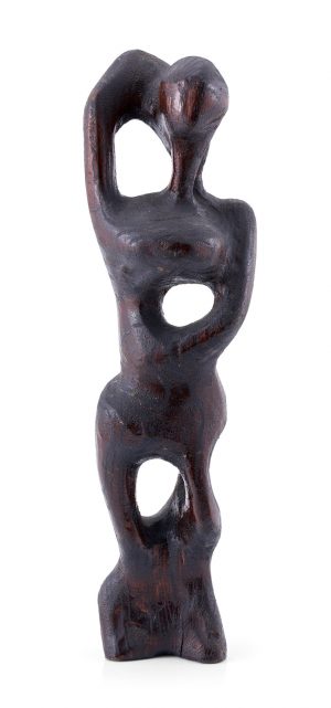219/402 Skulptur Dieter Oehm: Weibliche Figur, wohl um 1970.