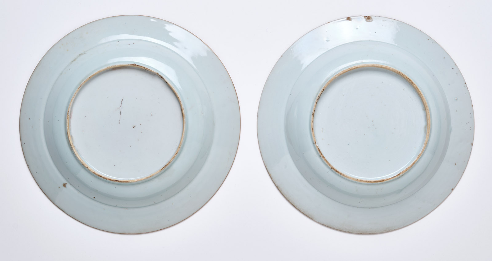 219/1086 Paar tiefe Teller, China wohl 18. Jh. – Bild 3