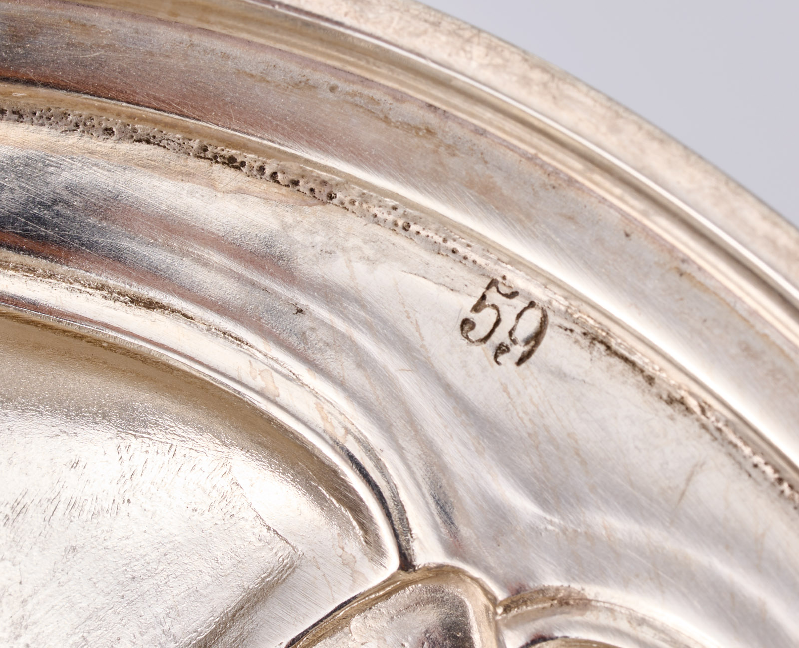 219/830 Pokal "XX. Verbands-Schiessen Bingen", Jugendstil, Bruckmann 1904. – Bild 3