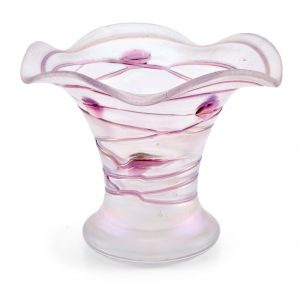 219/1032 Kelchvase, Jugendstil, wohl von Poschinger um 1900.