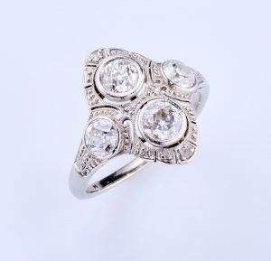 219/878 Art-Deco-Ring um 1910-15