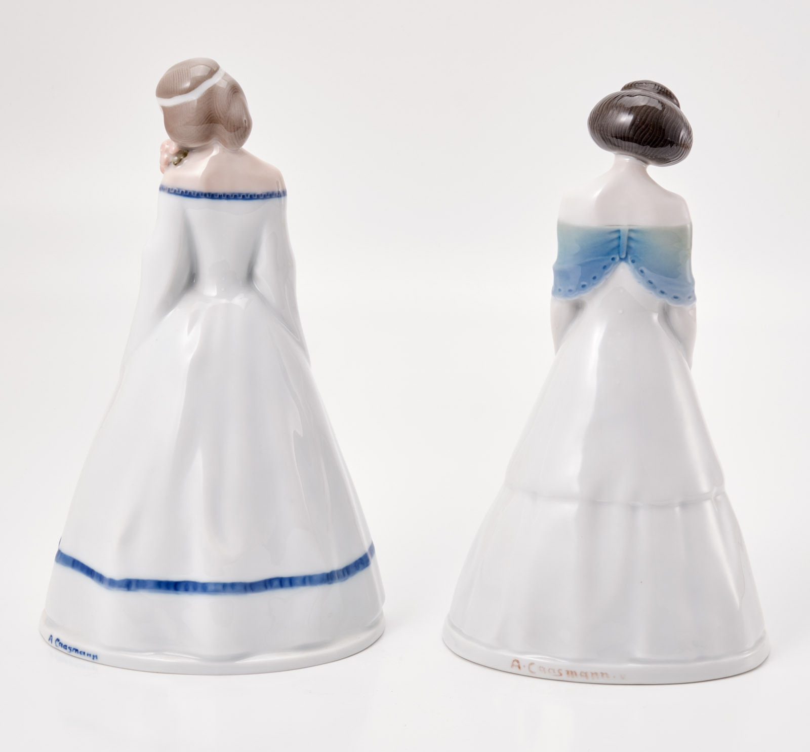 219/634 Paar Figuren "Rosenmädchen" und "Liebeszauber", Rosenthal um 1920. – Bild 8