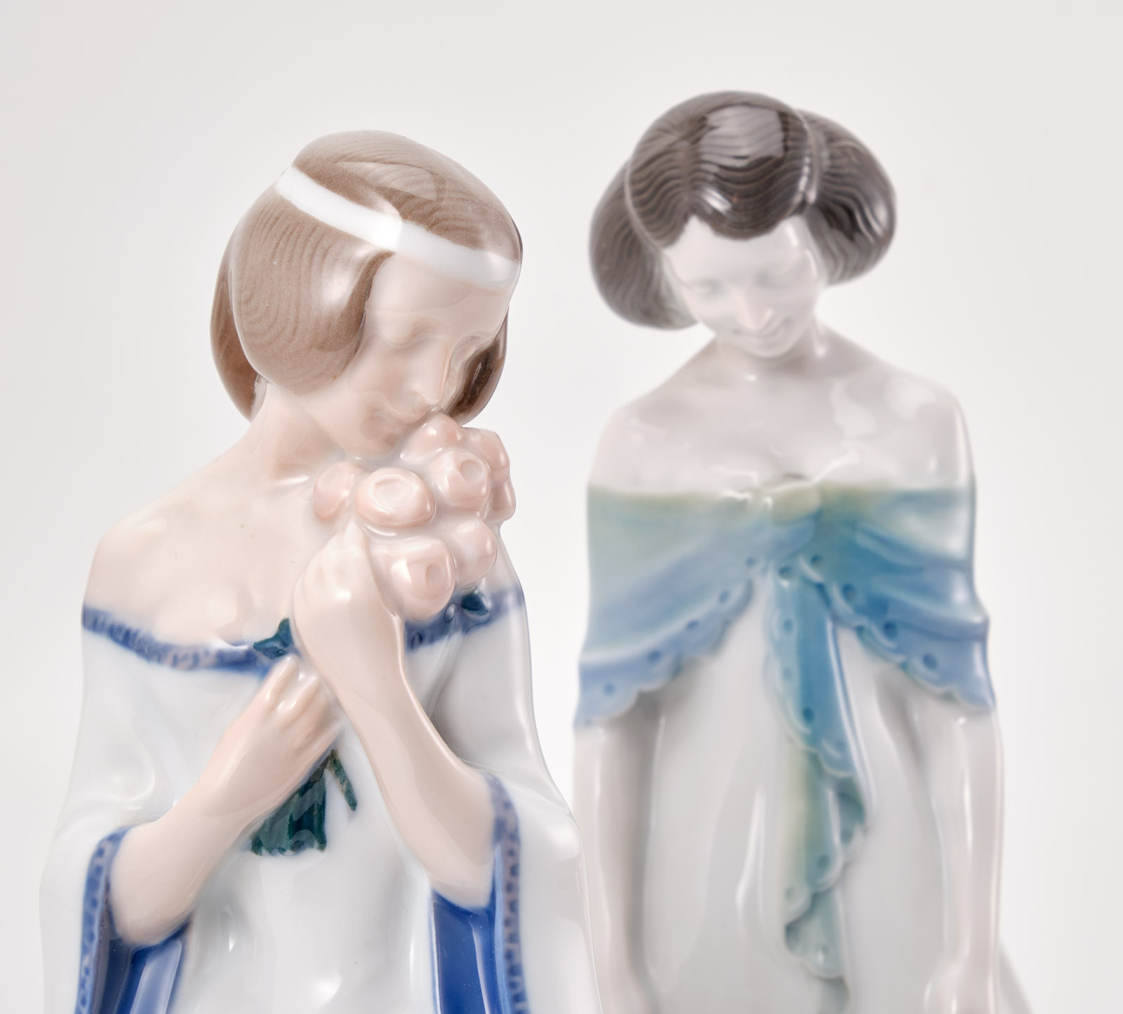 219/634 Paar Figuren "Rosenmädchen" und "Liebeszauber", Rosenthal um 1920. – Bild 5