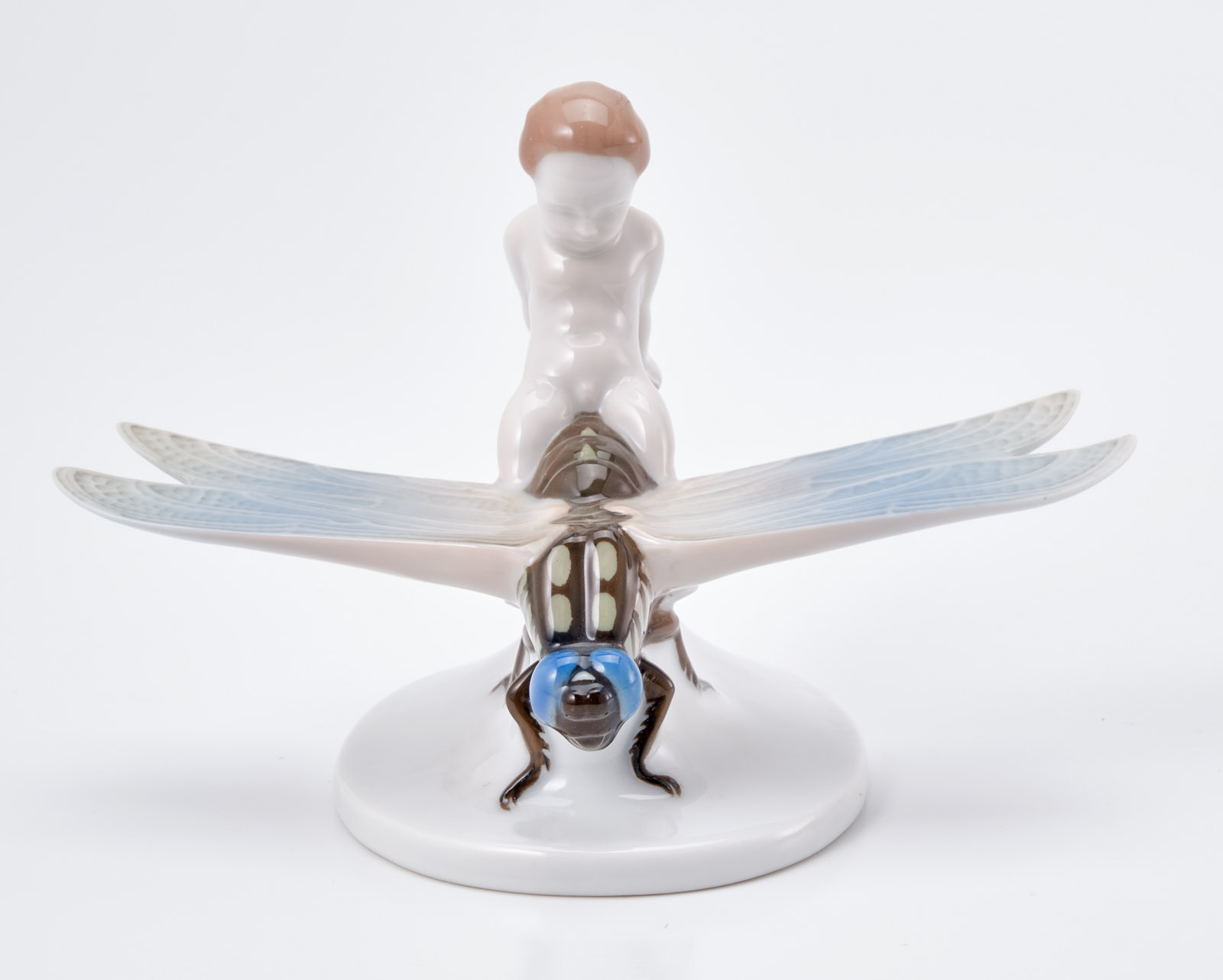 219/724 "Gleitflug"/ Putto auf Libelle, Rosenthal 1924. – Bild 2