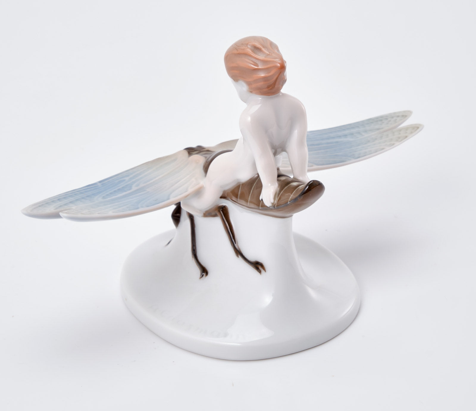 219/724 "Gleitflug"/ Putto auf Libelle, Rosenthal 1924. – Bild 6