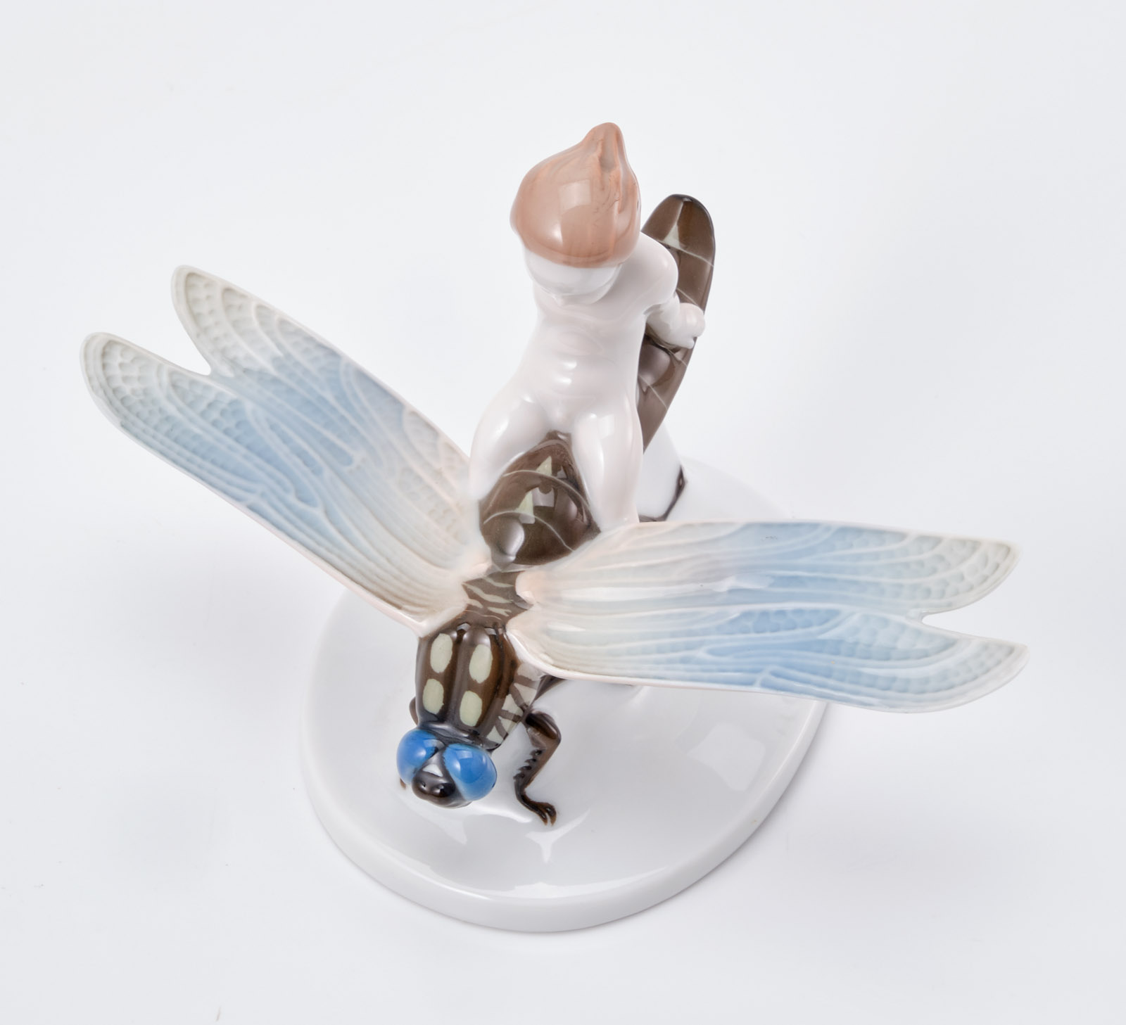 219/724 "Gleitflug"/ Putto auf Libelle, Rosenthal 1924. – Bild 5