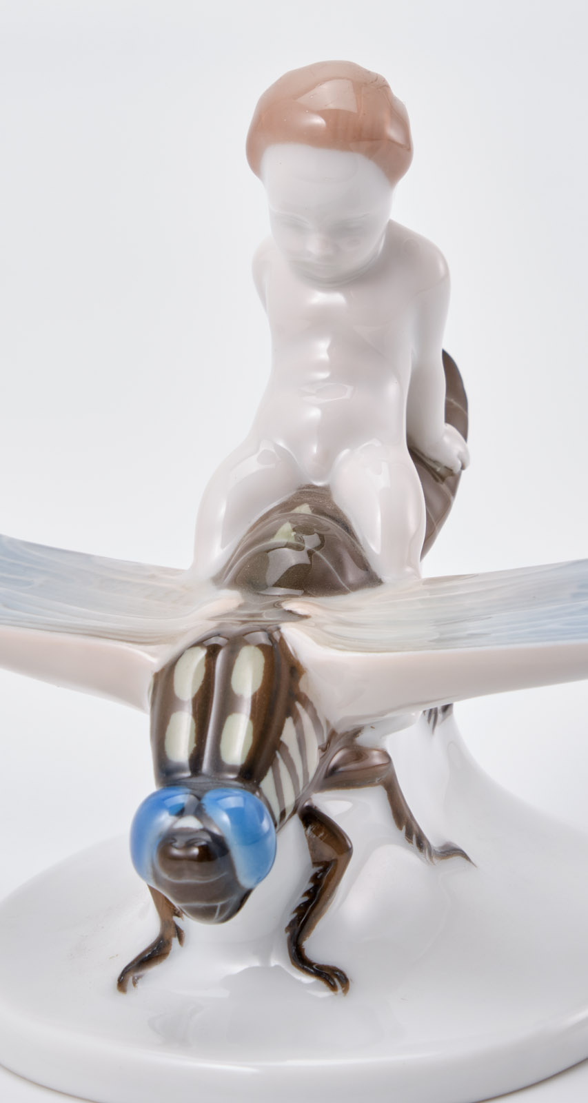 219/724 "Gleitflug"/ Putto auf Libelle, Rosenthal 1924. – Bild 4
