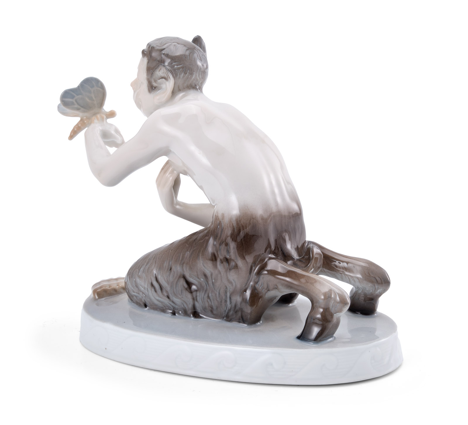 219/635 Faun mit Schmetterling, Jugendstil, Rosenthal um 1910. – Bild 2