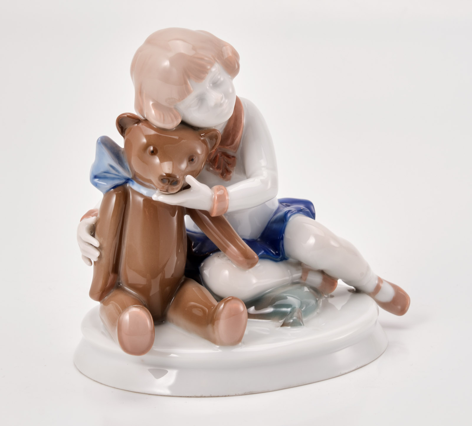 219/728 "Gute Freundschaft"/ Mädchen mit Teddy, Rosenthal 1924. – Bild 2