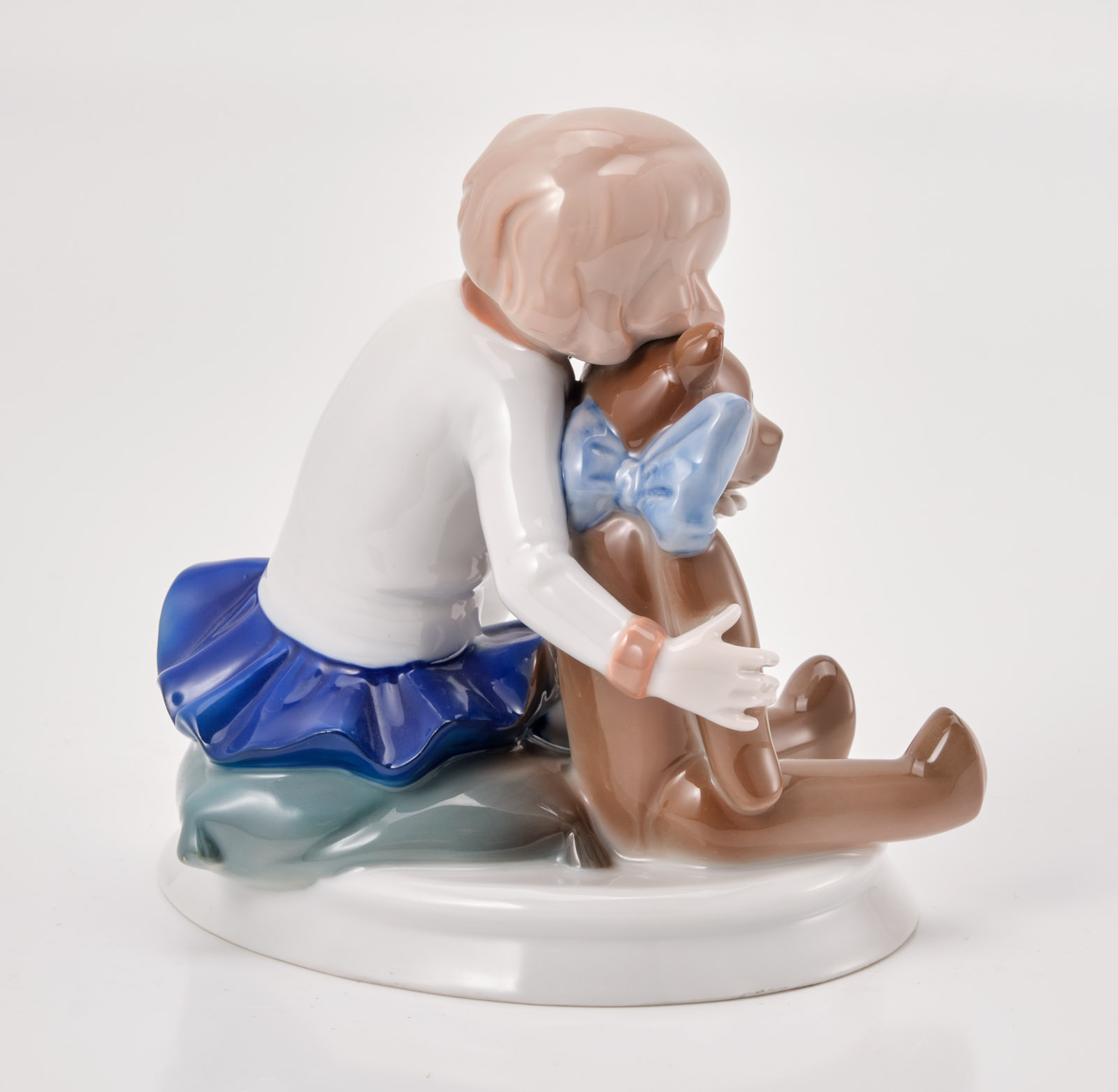 219/728 "Gute Freundschaft"/ Mädchen mit Teddy, Rosenthal 1924. – Bild 6