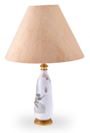219/688 Tischlampe mit Vase, Jugendstil, Royal Copenhagen um 1915.