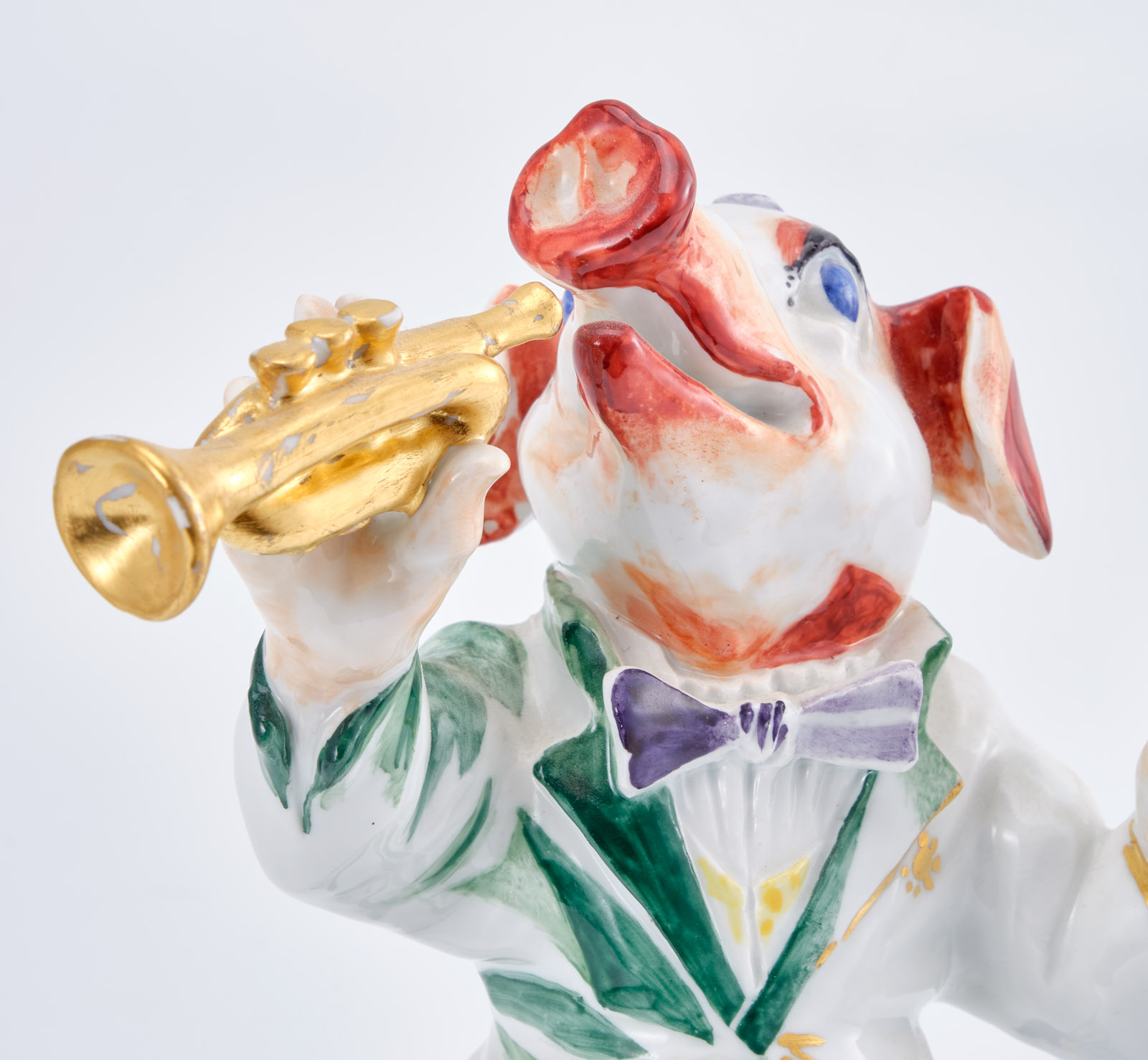 219/708 Satz von 4 Figuren "Musizierende Tiere", Meissen 2001. – Bild 5
